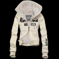 dames abercrombie fitch fleece hooded outwear zip new york beige Overhemd Culture nspkt404